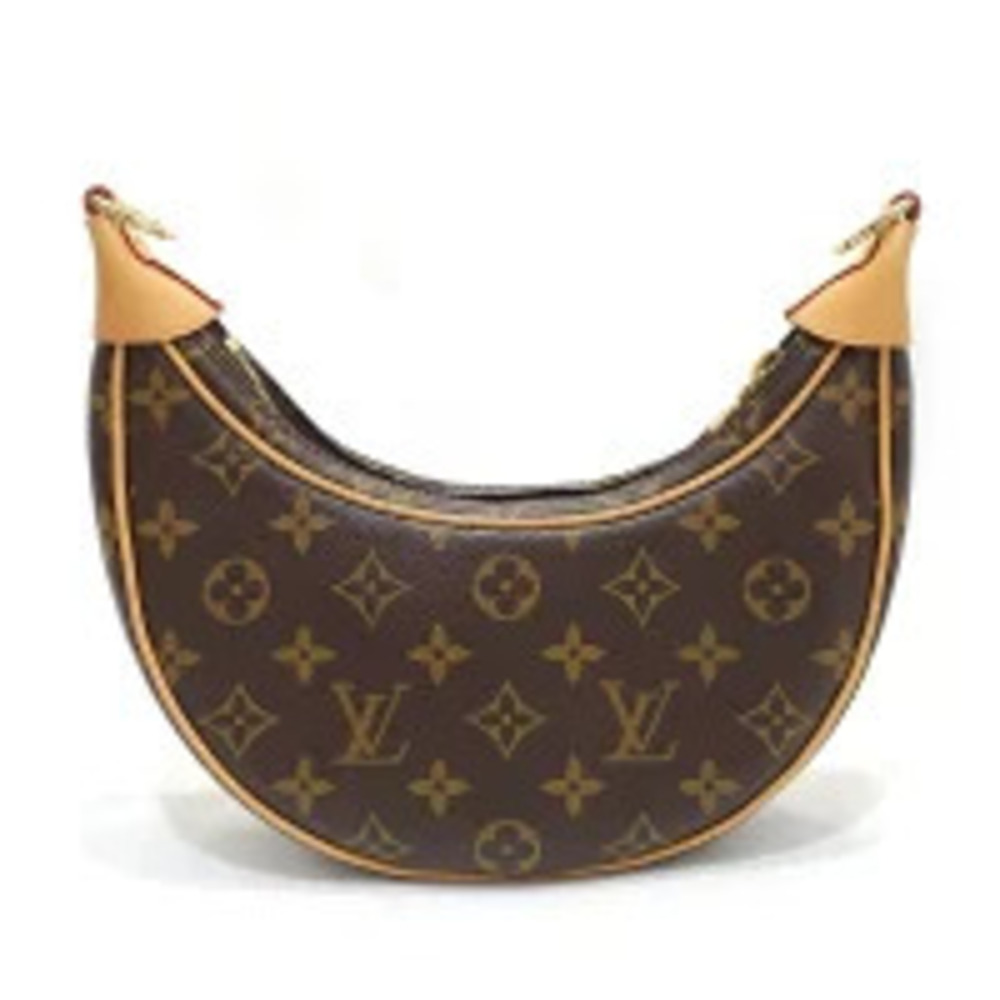 Louis Vuitton Loop leather tones Monogram canvas handle shoulder bag brown